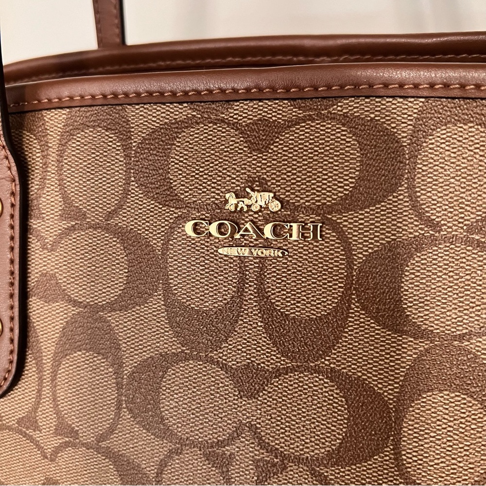 COACH Drawstring Carryall In Signature Canvas - Picture 6 of 15